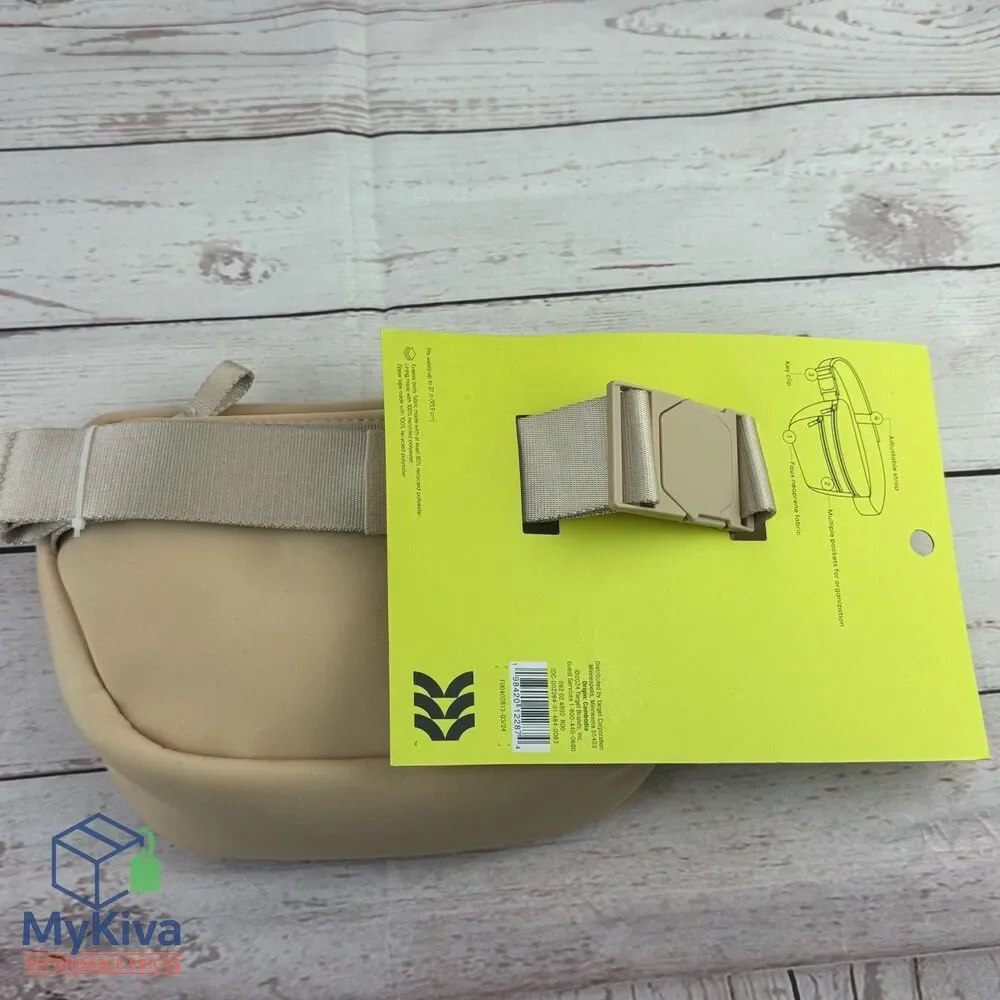 Belt Bag All In Motion Premium Cream Water Resistant Knit Fanny Pack